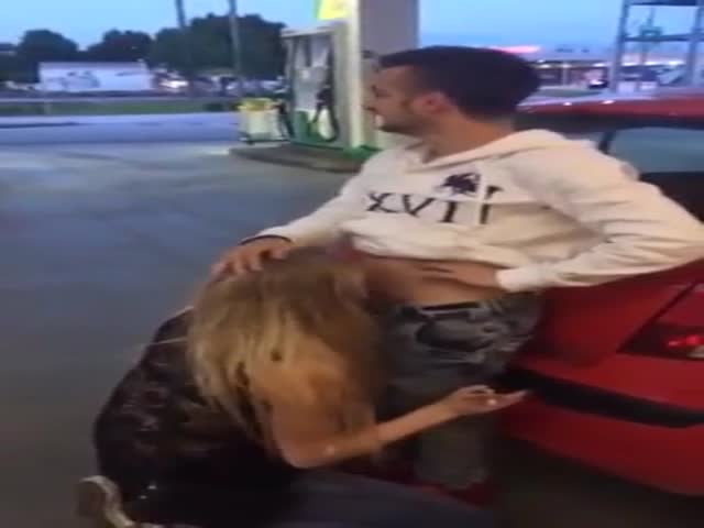 Blowjob At Gas Station